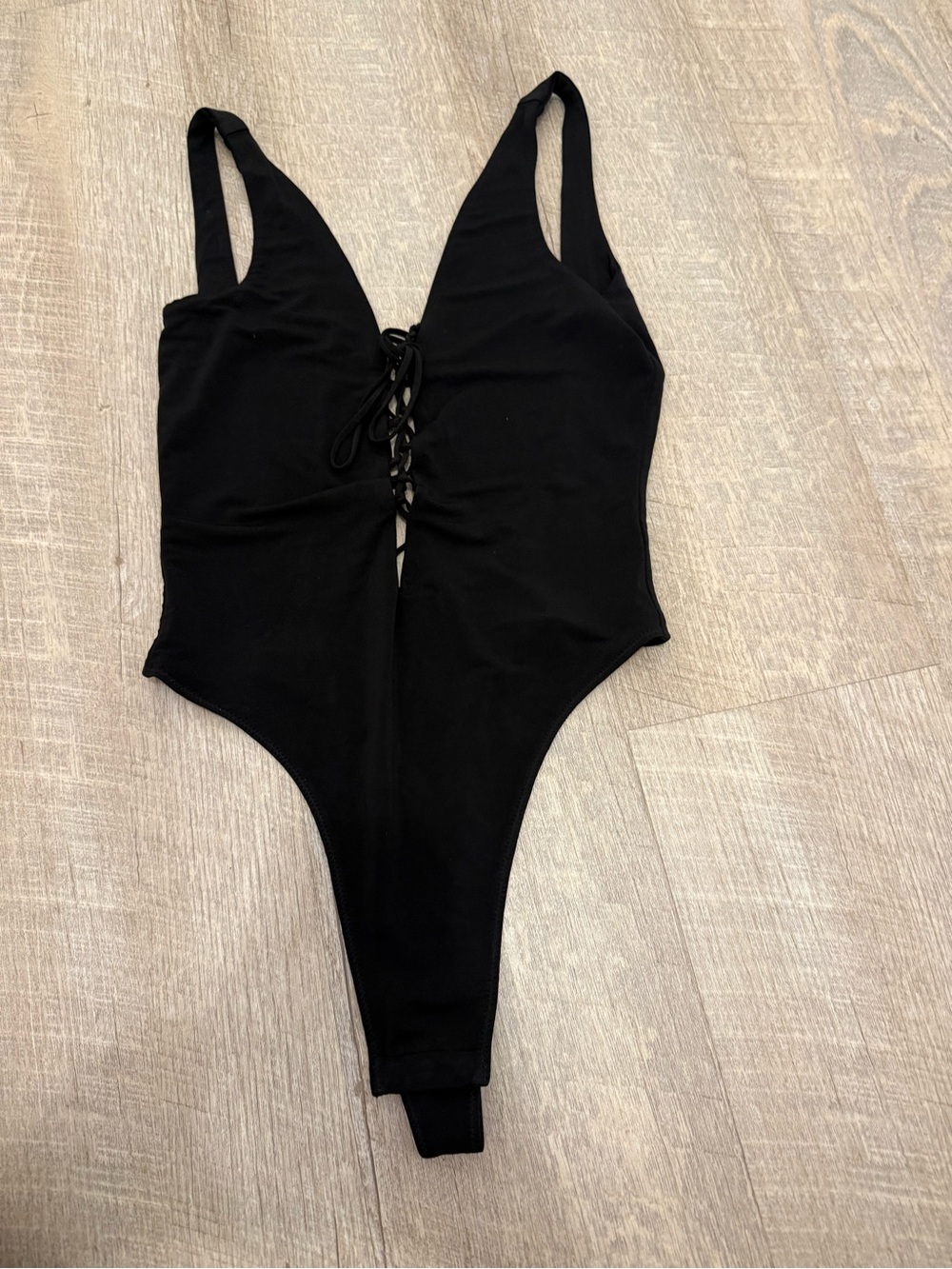 BCBGMaxAzria Black Stretch Bodysuit